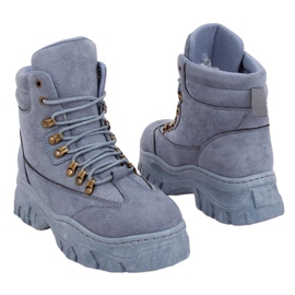 Bottes de sport bleu 1967 bleu gris