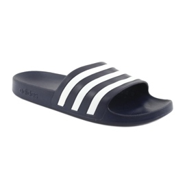 Chaussons Adidas Adilette Aqua M F35542 blanc bleu marine