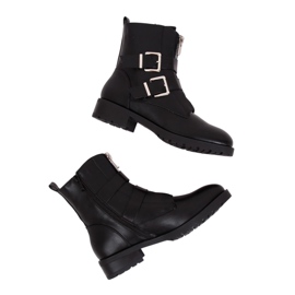 Bottes militaires noires 688-A14 Noir