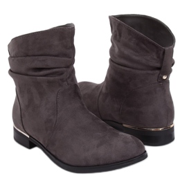 Bottes grises pour femmes grises 7600-PA Gris