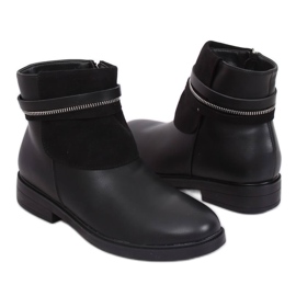 Bottines Chelsea noires pour femmes HFN-2276-2 Noir