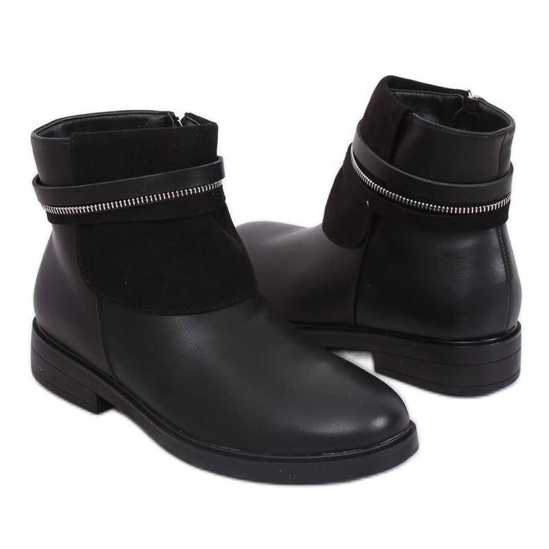 Bottines Chelsea noires pour femmes HFN-2276-2 Noir le noir