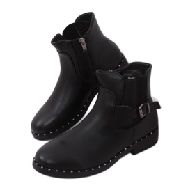 Bottines Chelsea noires pour femmes HFN-2279 Noir