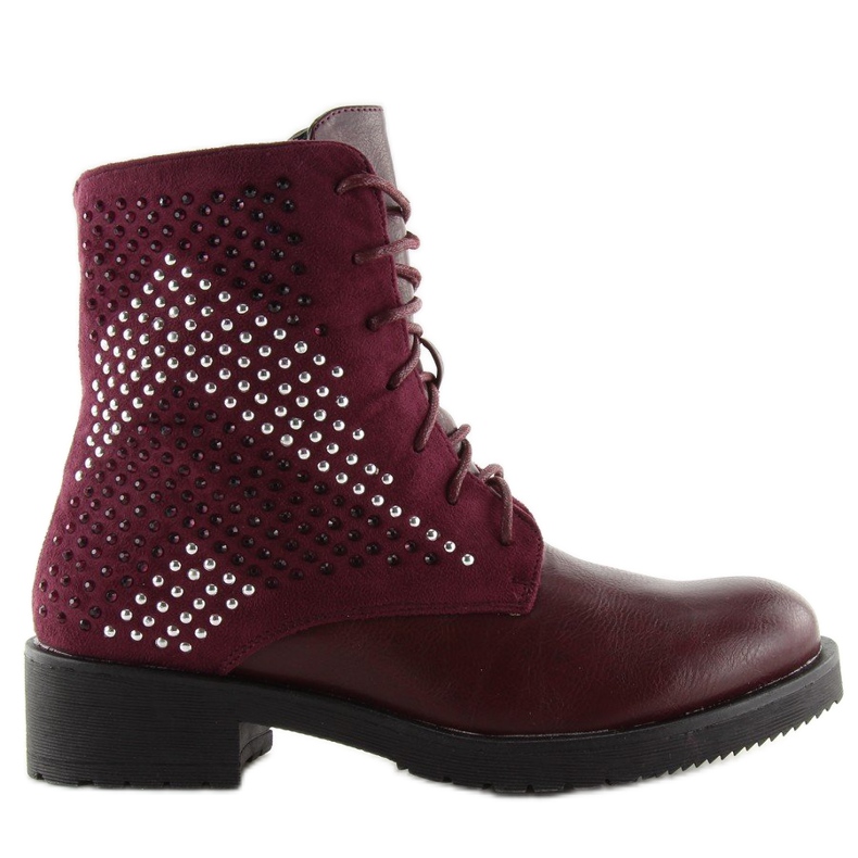 FC-H65 Bottes bordeaux pour femmes rouge