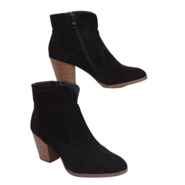 Bottines à talons noires YL96006 Noir