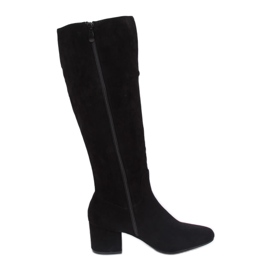 Bottines à talons noires YQ218P Noir le noir