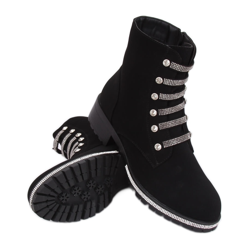 Bottes militaires noires CH1818-2 Noir le noir Bottes militaires noires CH1818-2 Noir le noir