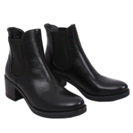 Bottines Jodhpur noires AT673-6 Noir