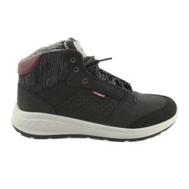 Grisport Chaussures de sport en cuir noir le noir