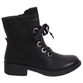 Bottines à lacets noir ZX2805 Noir le noir