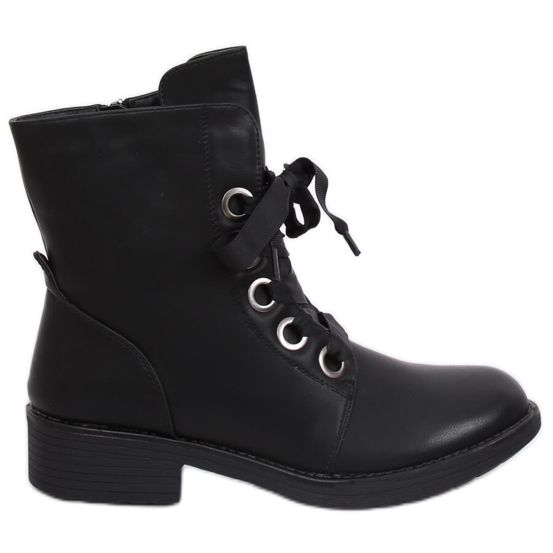 Bottines à lacets noir ZX2805 Noir le noir
