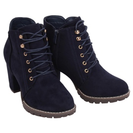 Bottines à talons bleu marine 995-30 Marine Bottines à talons bleu marine 995-30 Marine