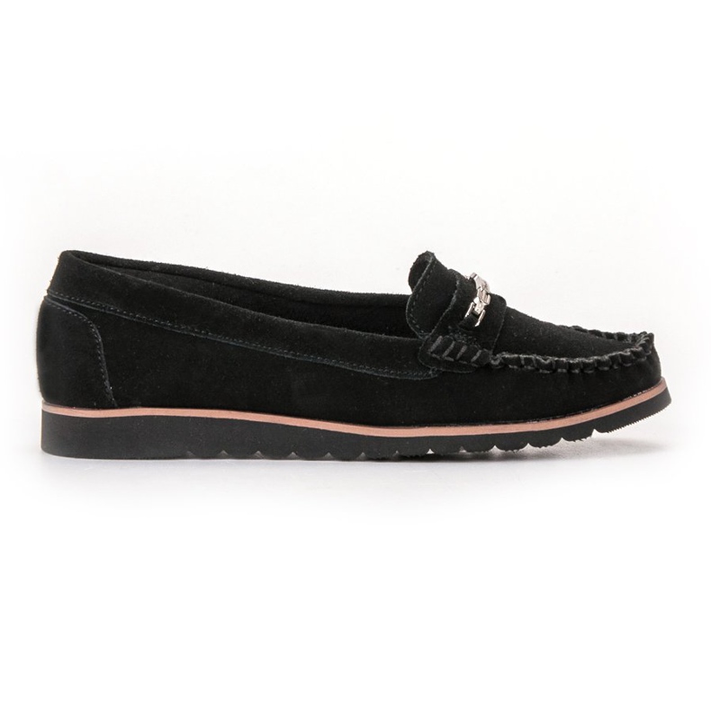 Filippo Mocassins en cuir confortables le noir