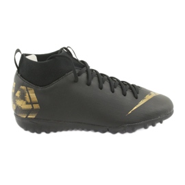 Nike Mercurial SuperflyX 6 Academy Gs Tf Jr AH7344-077 chaussures de football le noir