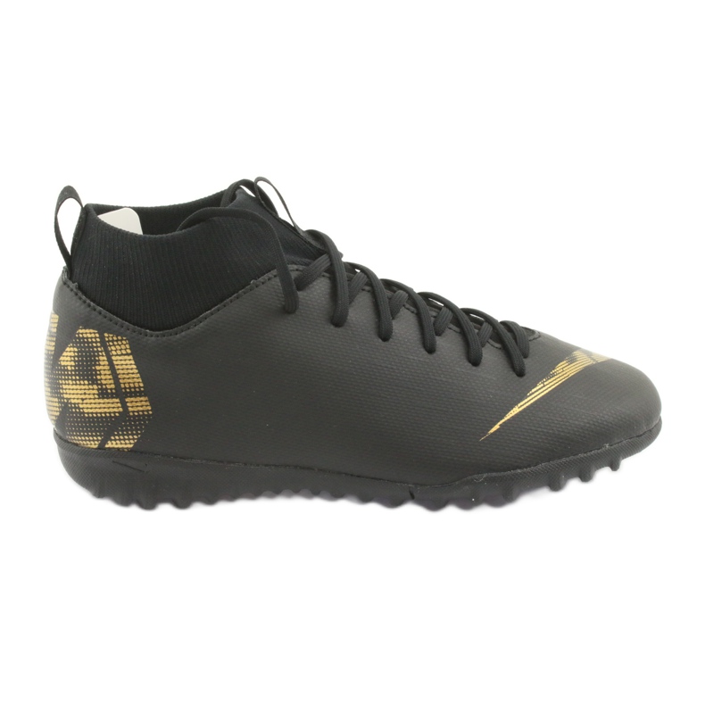 Nike Mercurial SuperflyX 6 Academy Gs Tf Jr AH7344-077 chaussures de football le noir