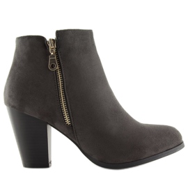 Bottes grises en daim gris 622 Gris