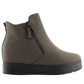 Bottes grises sur un coin caché SJ657 Dark Grey