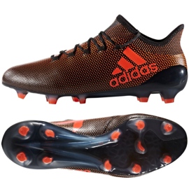 Chaussures adidas X 17.1 Fg M S82288 noir et rouge multicolore