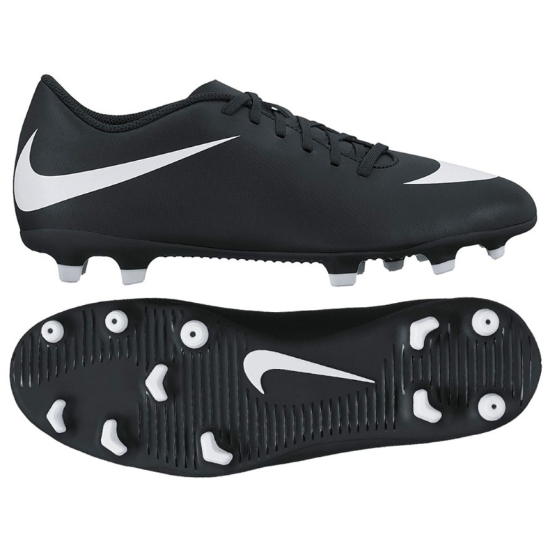 Chaussures de football Nike Bravatia Ii Fg M 844436-001 noires le noir le noir