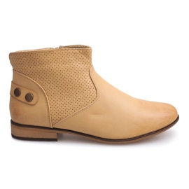 Bottines élégantes, chaussures CM06 Beige