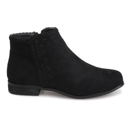 Bottines Daim Jodhpur 100-602 Noir