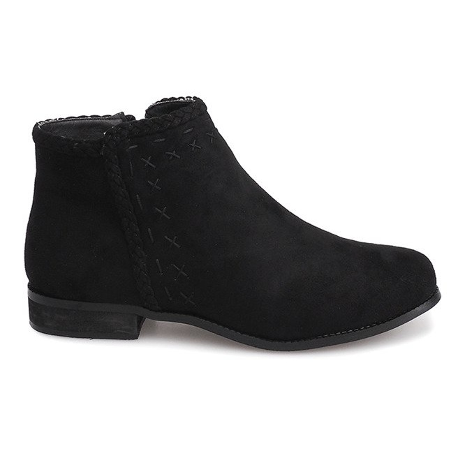Bottines Daim Jodhpur 100-602 Noir le noir