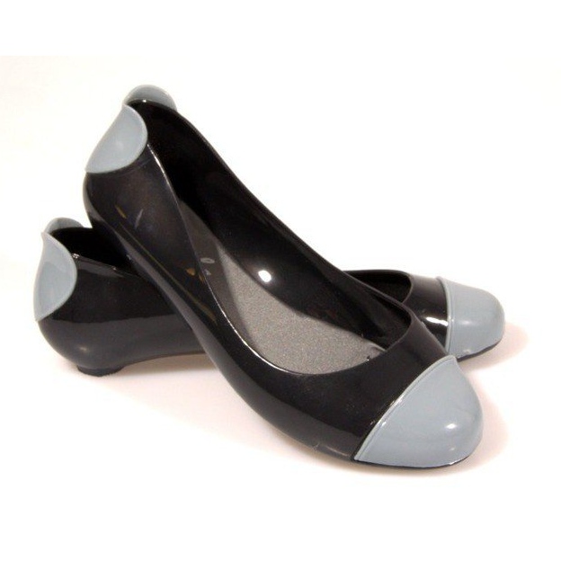 Meliski 104 Ballerines noires le noir gris Meliski 104 Ballerines noires le noir gris