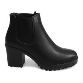Bottes chaudes sur poteau avec un élastique DR10 le noir