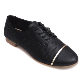 Chaussures De Jazz Ajourées Pour Femmes 6-154 Noir le noir