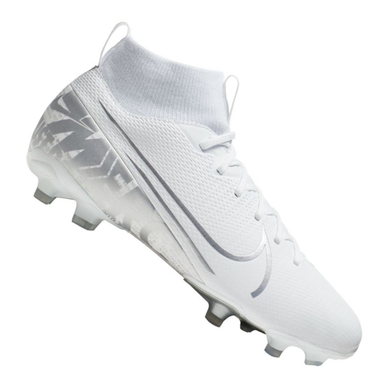 Chaussure de football Nike Superfly 7 Academy Mg Jr AT8120-100 blanche blanche Chaussure de football Nike Superfly 7 Academy Mg Jr AT8120-100 blanche blanche
