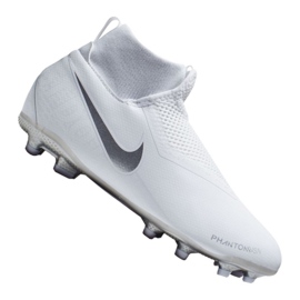 Chaussure de football Nike Phantom Vsn Academy Df Mg Jr AO3287-100 blanche blanche