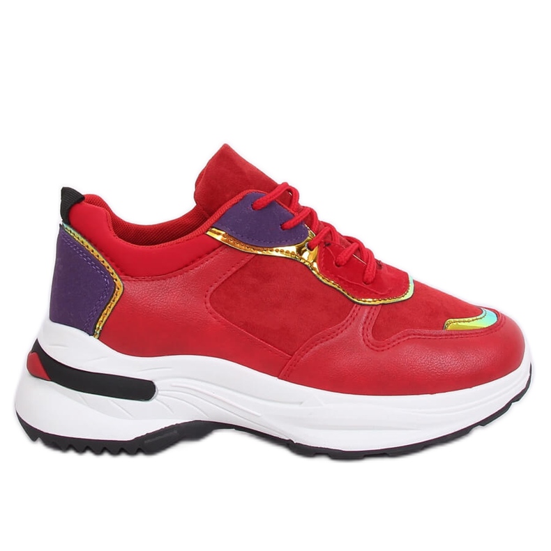 Rouge CB-19056 Chaussures de sport rouges
