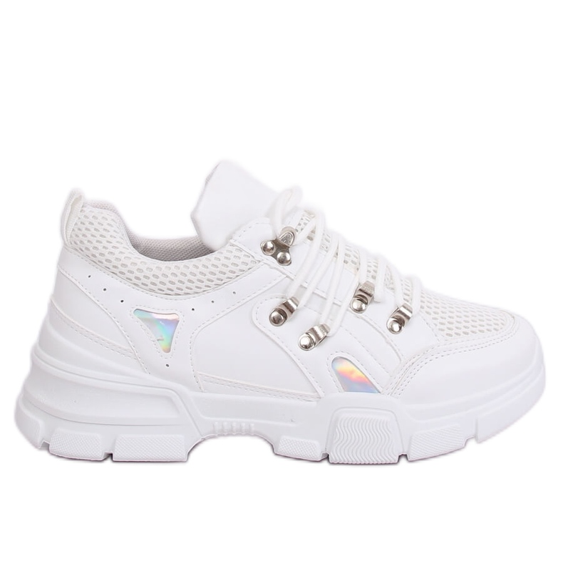 Blanc CB19080 Chaussures de sport blanches Blanc CB19080 Chaussures de sport blanches