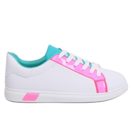 Baskets femme W-3116 Fushia blanche multicolore