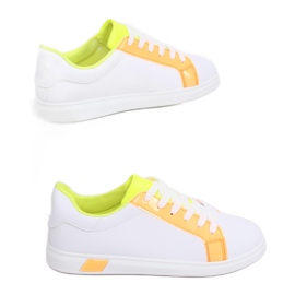 Baskets femme W-3116 Orange blanche jaune