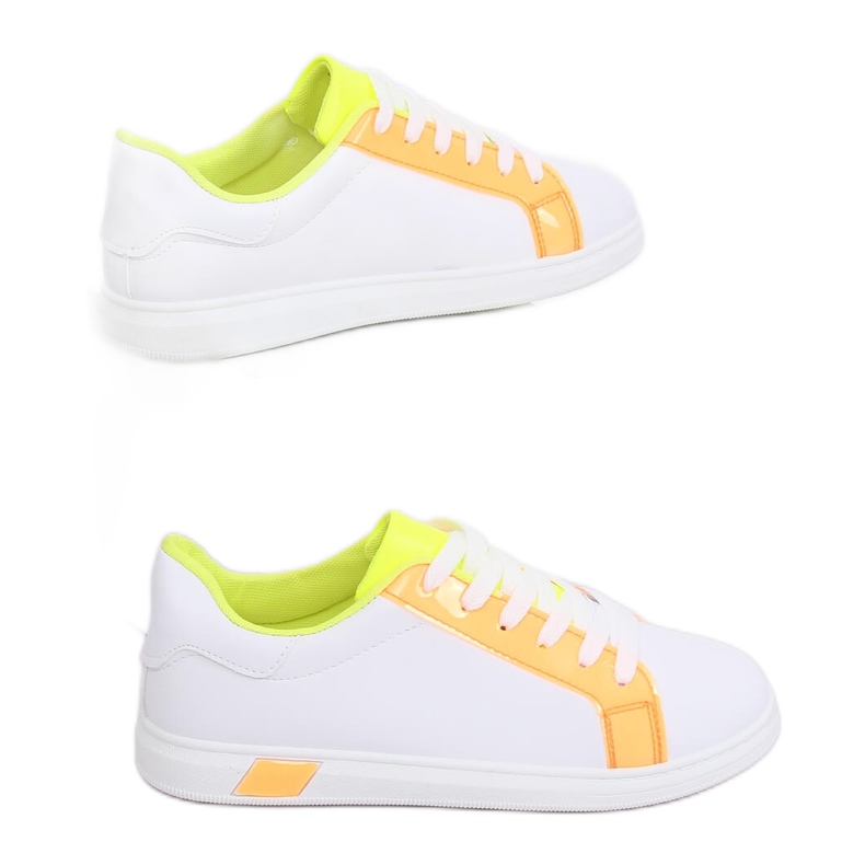 Baskets femme W-3116 Orange blanche jaune