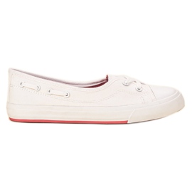 J. Star Baskets basses élégantes blanc