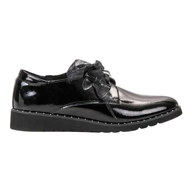Filippo Chaussures noires laquées le noir