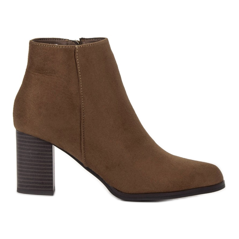 Filippo Bottines en daim sur un bar brun