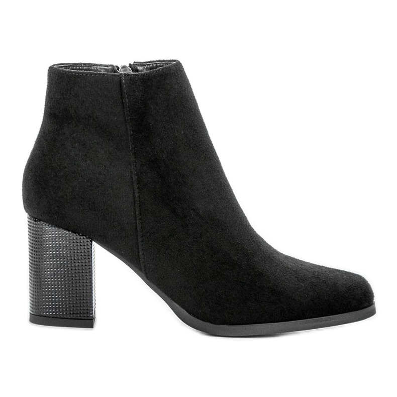 Filippo Bottines en daim sur un bar le noir