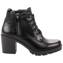 Vinceza Bottes basses sur le bar le noir