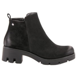 Bottes confortables à talons hauts VINCEZA le noir Bottes confortables à talons hauts VINCEZA le noir