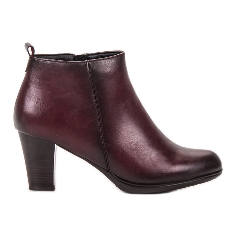 Vinceza Bottes à talons bas rouge Vinceza Bottes à talons bas rouge