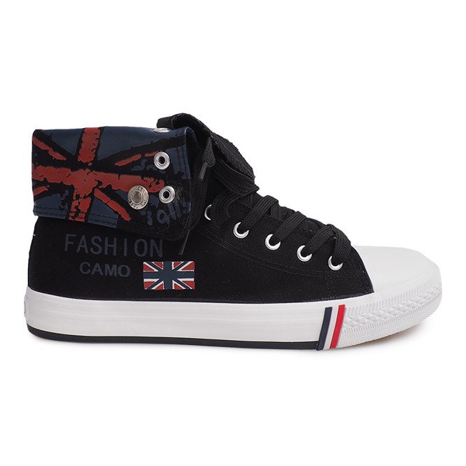 Baskets montantes 1510-1 noires le noir