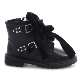 Bottes extravagantes chaudes TL0129-1 Noir le noir