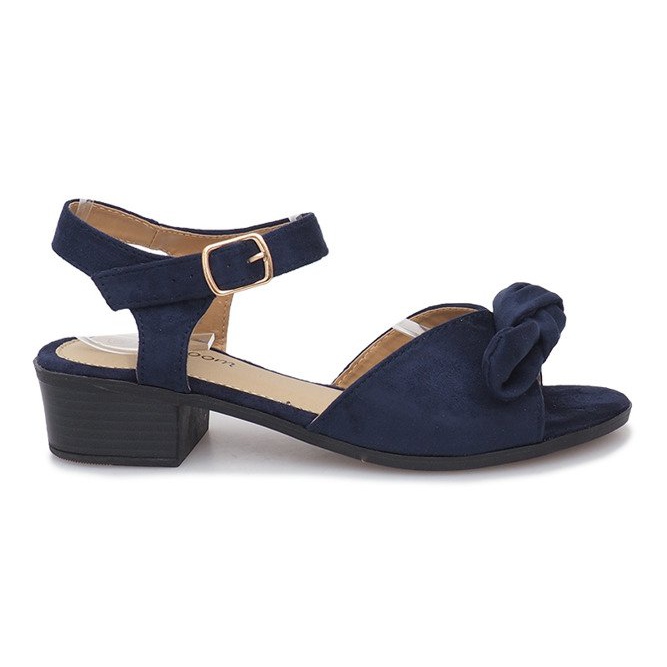 Sandales à talons bleu marine par Noemia