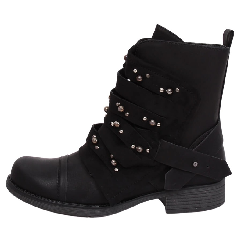 Bottes militaires noires 17103-4 Noir le noir Bottes militaires noires 17103-4 Noir le noir