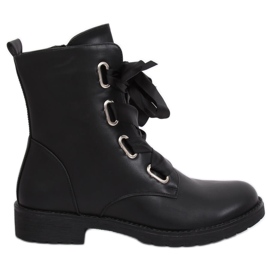 Ouvriers lacés d'un ruban noir 11606-97 Noir le noir