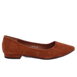 Ballerines avec embouts en amande RC-76 Camel brun