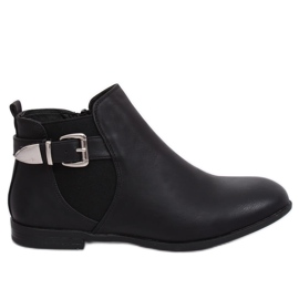 Bottines Jodhpur noires C206-1 Noir